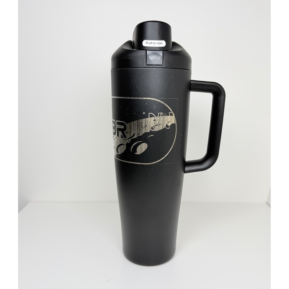 Owala FreeSip 40oz Black Personalized Engraved Stainless Steel Tumbler